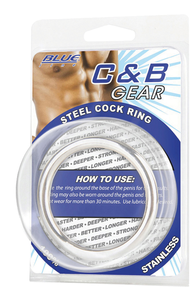 Blue Line C&B Gear 2' Cock Ring In Acciaio