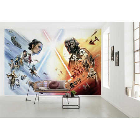 Carta Da Parati Di Carta - Star Wars Ep9 Movie Poster Wide - Dimensioni 368 X 254 Cm