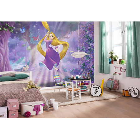 Carta Da Parati Adesiva - Rapunzel - Dimensioni 368 X 254 Cm