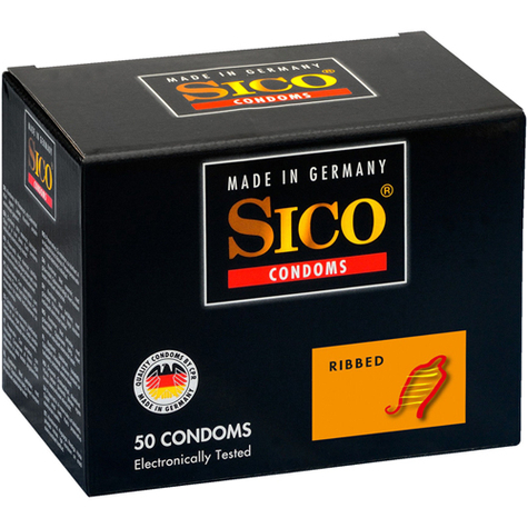 Sico Ribbed 50 Condoms