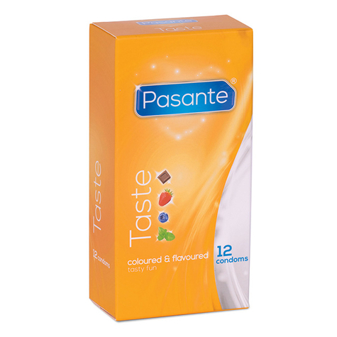 Pasante Flavored Condoms 12 Condoms
