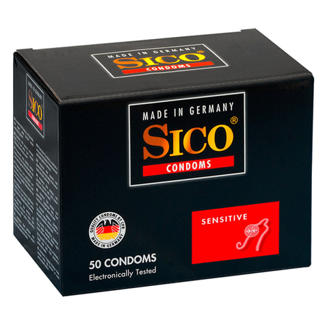 Sico Sensitive Condooms 50 Stucchi