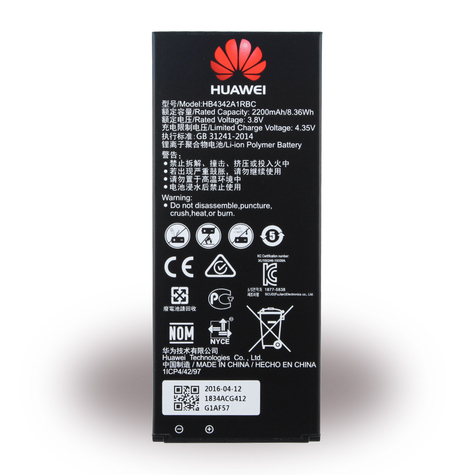 Huawei Hb4342a1rbc Batteria Ai Polimeri Di Ioni Di Litio Ascend Y6, Honor 4a 2200mah