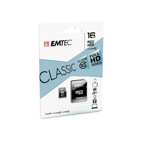 Microsdhc 16gb Emtec + Adattatore Cl10 Classic Blister