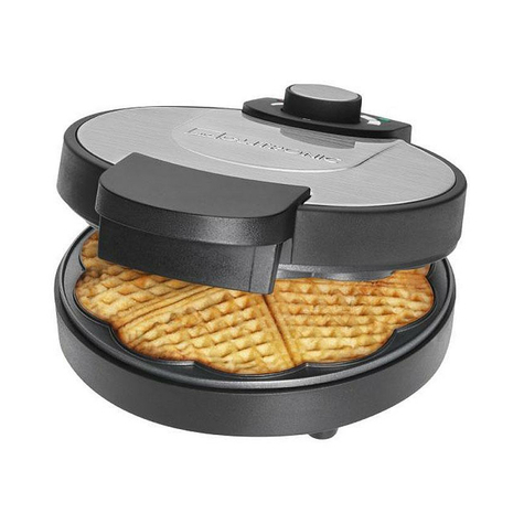 Clatronic Waffle Maker 1000w Wa 3492 Nero-Inox