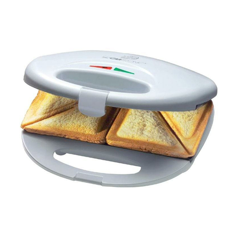 Clatronic Sandwich Toaster St 3477 Whiteinox