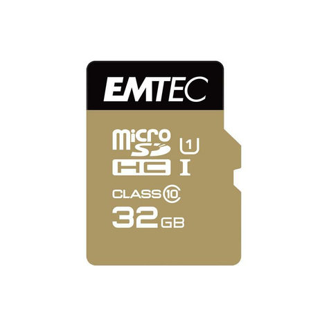 Microsdhc 32gb Emtec + Adattatore Cl10 Gold+ Uhs-I 85mb/S Blister