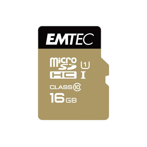 Microsdhc 16gb Emtec + Adattatore Cl10 Gold+ Uhs-I 85mb/S Blister