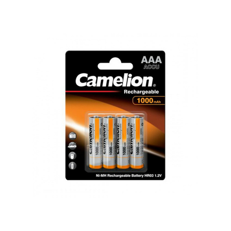batteria camelion aaa micro 1000mah (4 pezzi)