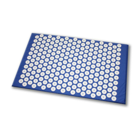shanti acupressure mat / nail mat (65 x 41 cm, blu)