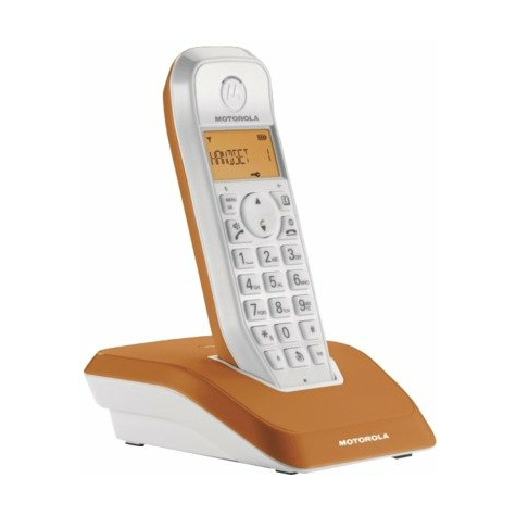Telefono Cordless Motorola Startac S1201 Dect, Arancione