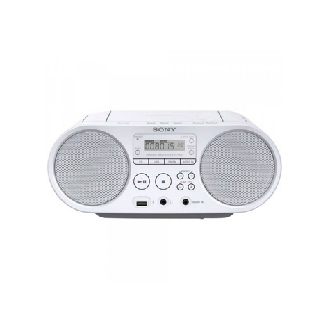 Sony Zs-Ps50w Boombox Lettore Cd/Radio, Bianco