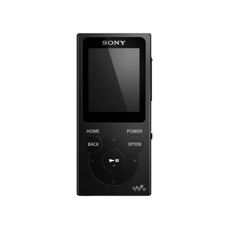 Sony Nw-E394 Walkman 8 Gb, Nero