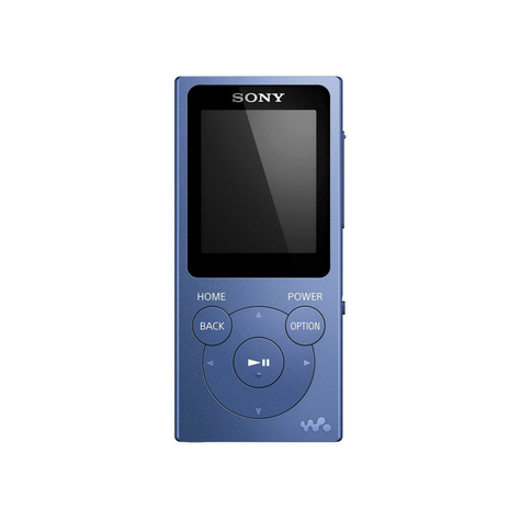 Sony Nw-E394 Walkman 8 Gb, Blu
