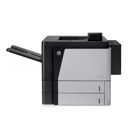 Hp Laserjet Enterprise M806dn B/N Laser Printer Lan A3
