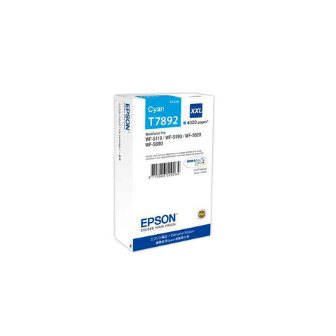 Epson C13t789240 Cartuccia Di Stampa T7892 Xxl Ciano 4.000 Pagine