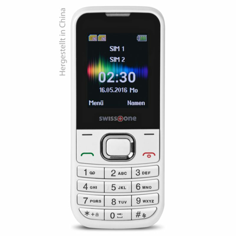 swisstone sc 230 dual sim bianco telefono cellulare gsm