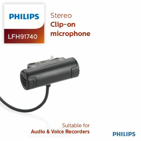 Philips Lfh 91740 Microfono A Clip Stereo