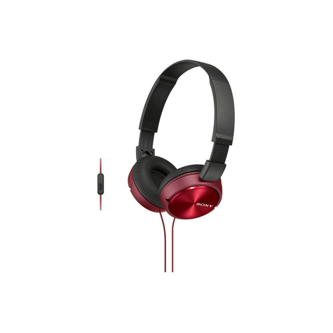 Sony Mdr-Zx310r Cuffie All'orecchio -Rosso