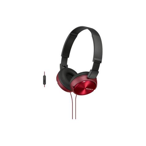 Sony Mdr-Zx310apr Cuffie All'orecchio Con Funzione Di Auricolare - Rosso