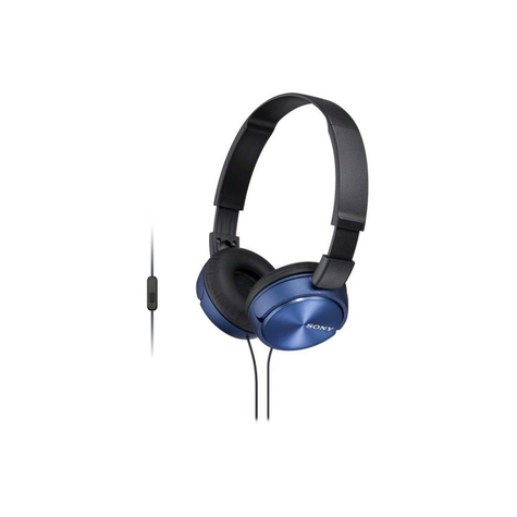 Sony Mdr-Zx310apl Cuffie All'orecchio Con Funzione Di Auricolare - Blu