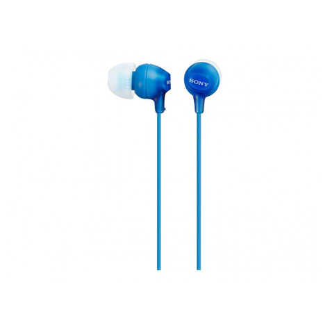 Sony Mdr-Ex15lpli Cuffie In Ear - Blu