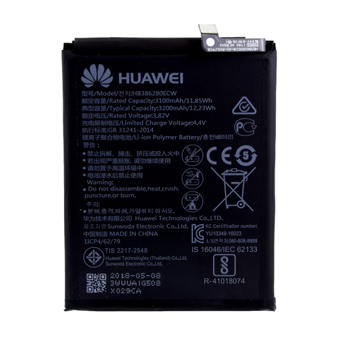 Huawei Hb386280ecw Batteria Agli Ioni Di Litio Honor 9, P10 3200mah