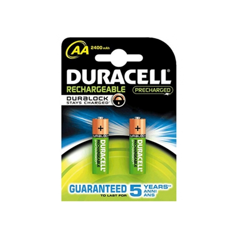 Duracell Staycharged Batteria Ricaricabile Mignon Aa Hr6 2500mah In Blister Da 2