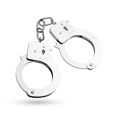 Handcuffs Made Of Metal Silver Colored