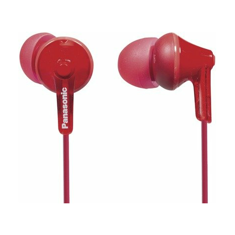 Panasonic Rp-Hje125e-R Entry Level Ear Canal Headphones Red
