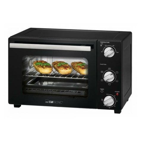 Clatronic Mbg 3726 Multi-Bake Oven 20l (Nero)