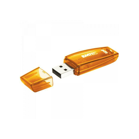 Usb Flashdrive 128gb Emtec C410 Blister (Arancione)