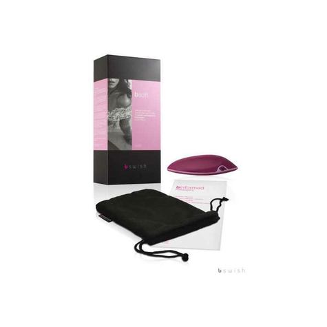 Bsoft Massaggiatore Ricaricabile, Bordeaux/Rosa, 12cm