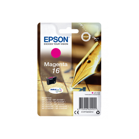 Epson 16 Cartuccia Di Stampa Originale Magenta T1623