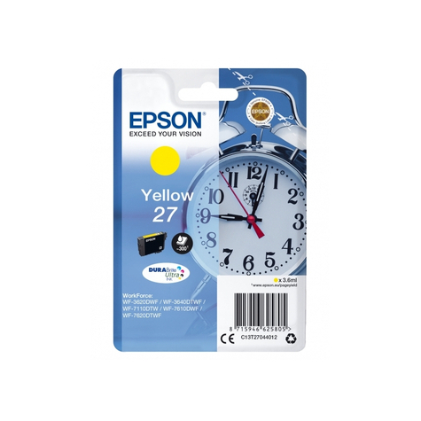 Epson Ink Alarm Clock Giallo C13t27044012 | Epson - C13t27044012