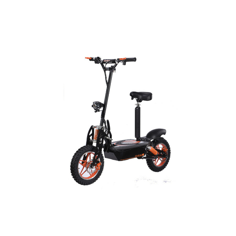 e-scooter fino a 40 km/h veloce con 25 km di autonomia, 48v | 1500w | 12ah batteria, con sedile, freni e luci -c002b