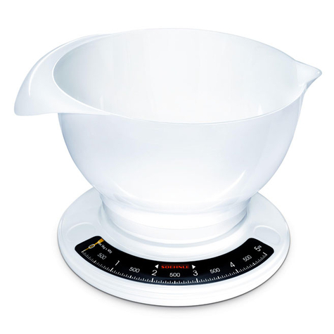 soehnle culina pro - bilancia da cucina meccanica - 5 kg - 50 g - bianco - plastica