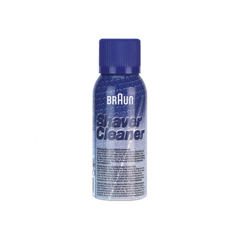 Braun Shaver Cleaner - Spray Di Pulizia Per Rasoio