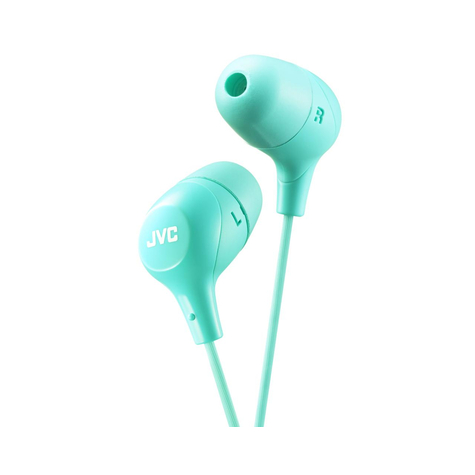 Jvc Ha-Fx38-G-E - Cuffie - In Ear - Colore Aqua - Binaurale - Iphone - Con Cavo