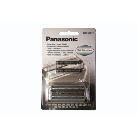 Panasonic Wes9007 - Acciaio Inossidabile - Acciaio Inossidabile - Es7027 - 7026 - 7017 - 7016 - 8068 - 8066 - 7006 - 7003 - 883 - 882 - 766 - 765 - 762 - 8017 - 8018 & 8026