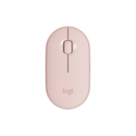 Logitech Pebble M350 - Ambidestro - Ottico - Rf Senza Fili + Bluetooth - 1000 Dpi - Rosa