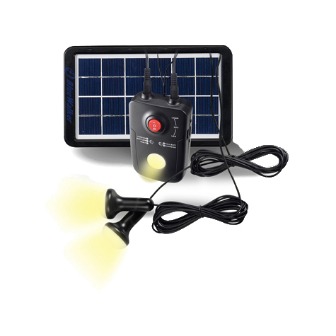 Bluewalker Solar Powerbank Pacco Batteria Esterno Solare/Usb 4400 Mah
