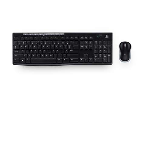 Logitech Wireless Combo Mk270 - Set Tastiera E Mouse - Senza Fili