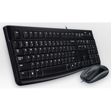 Logitech Desktop Mk120 - Set Tastiera E Mouse - Usb