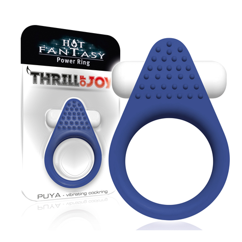 Hot Fantasy Thrill Of Joy Puya Vibro Ring Blu