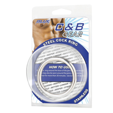 Blue Line C&B Gear 1.8' Cock Ring In Acciaio