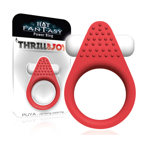 Hot Fantasy Thrill Of Joy Puya Vibro Ring Rosso