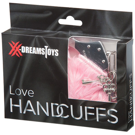 Xx-Dreamstoys Love Handcuffs W. Rosa Peluche
