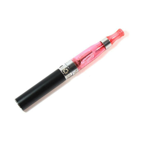 Ttzig E-Sigaretta Proset Clearomizer Starter Kit (Rosso + Manico Nero)