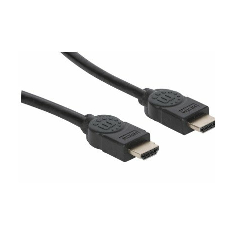 Manhattan Premium High Speed Hdmi Cable With Ethernet Channel, 1.8 M, Black